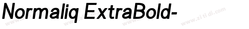 Normaliq ExtraBold字体转换